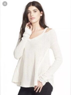 Free People Waffle Knit Sweater